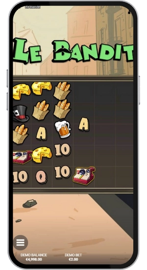 Tour de jeu dans Le Bandit Slot