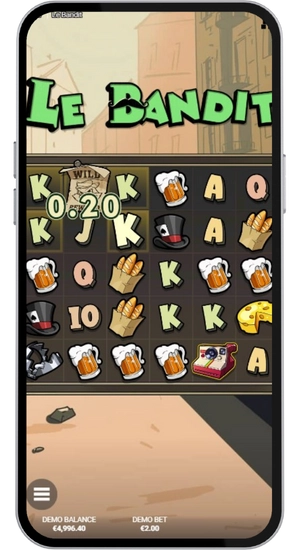 Игровой раунд в слоте Le Bandit