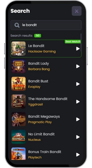 Sök efter Le Bandit i lobbyn