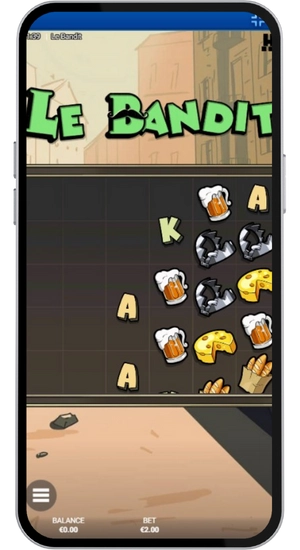 Gameplay in Le Bandit Slot